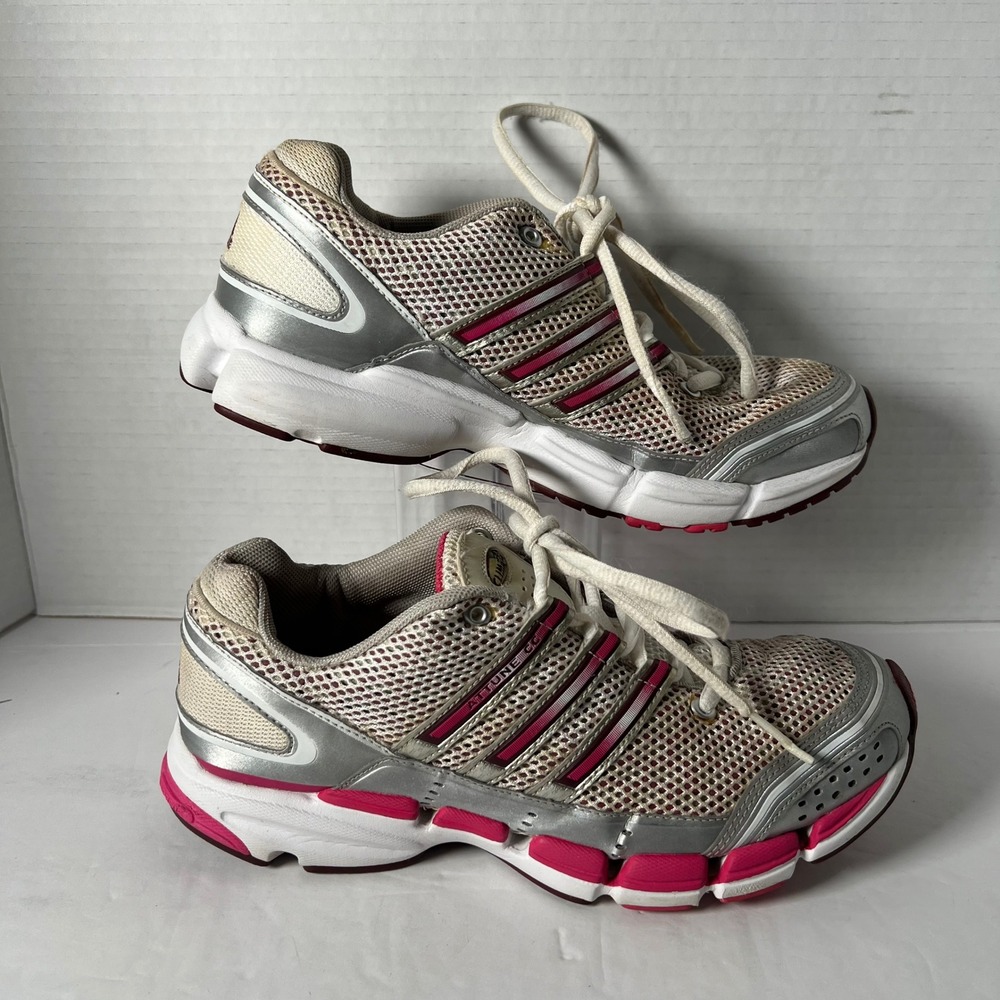 Adidas ClimaCool 2008 Silver Pink White Running Shoes Womens 7 054150 - Picture 2 of 7